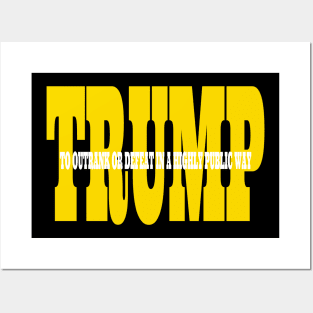 Trump Gold Definition Posters and Art